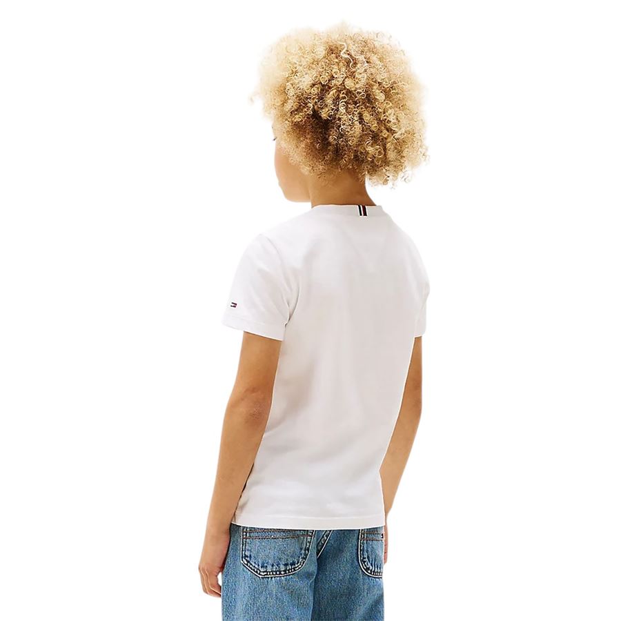T-shirt manica corta con tasca applicata da bambino Tommy Hilfiger | THKB0KB08817YBRX